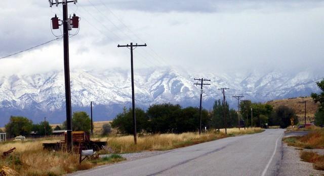 Snow received in the mountains of Utah today