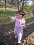 Going for a walk in the park on her 10 months b-day