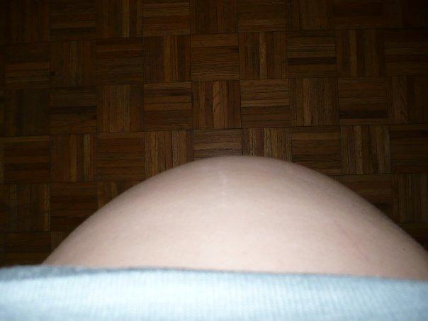 Belly From My View @ 23 Weeks.... WOAH!!