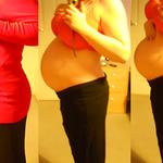 Been a while since I updated 32 Weeks bump....she's already 3/5 engaged and back to my front \o/