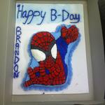 spiderman cake for my friends son 