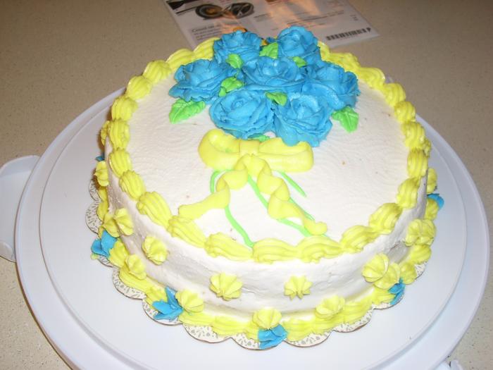 !st buttercream cake with roses