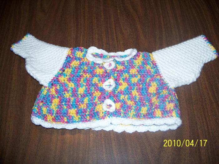 My very first pattern for baby clothes of my own used baby jacket for guide