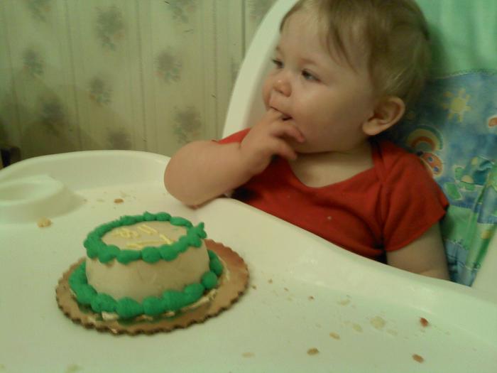 his own little cake...how cute