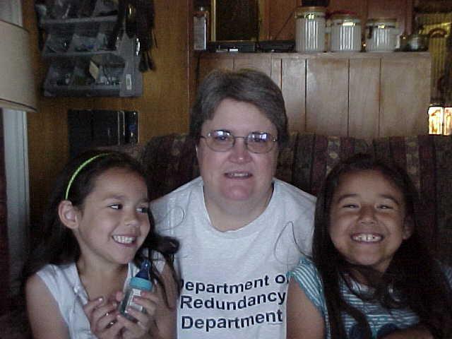 Grandma (me) with the girls