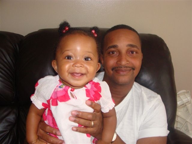 Tinka and Daddy on Father's Day.