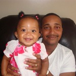 Tinka and Daddy on Father's Day.