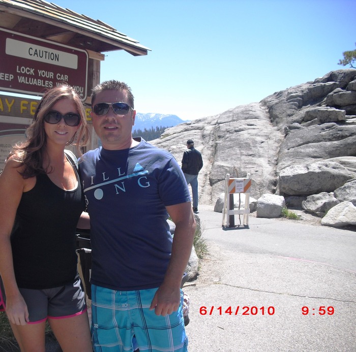 My love of 16 yrs. George & I, hiking in Lake Tahoe June 2010