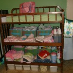 changing table with all clothes