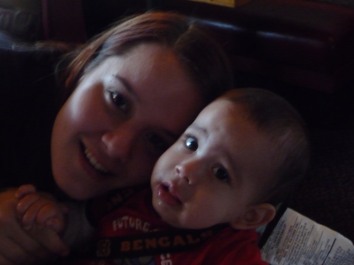 My daughter and grandson