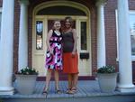 My Daughter Larque & I in front of Our Home after her 5th Grade Graduation! 6/12/2008
