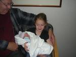 Biggest sister, Zoie with her brother 6-13