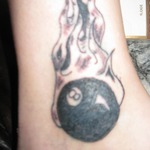this is the flaming 8 ball after it was redone
