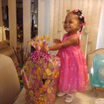 MaKayla with her Easter Basket