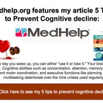 5 tips to prevent cognitive decline