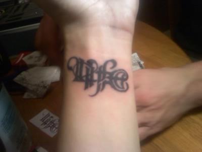 my new tat it says life one way and death the other way
