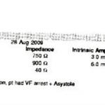 VF arrest + Asystole