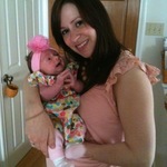 Cece with mommy on Easter