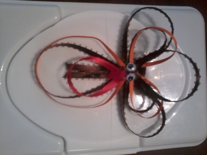 My turkley hair bow creation