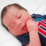 Aiden's Newborn Photos--taken when he was one day old