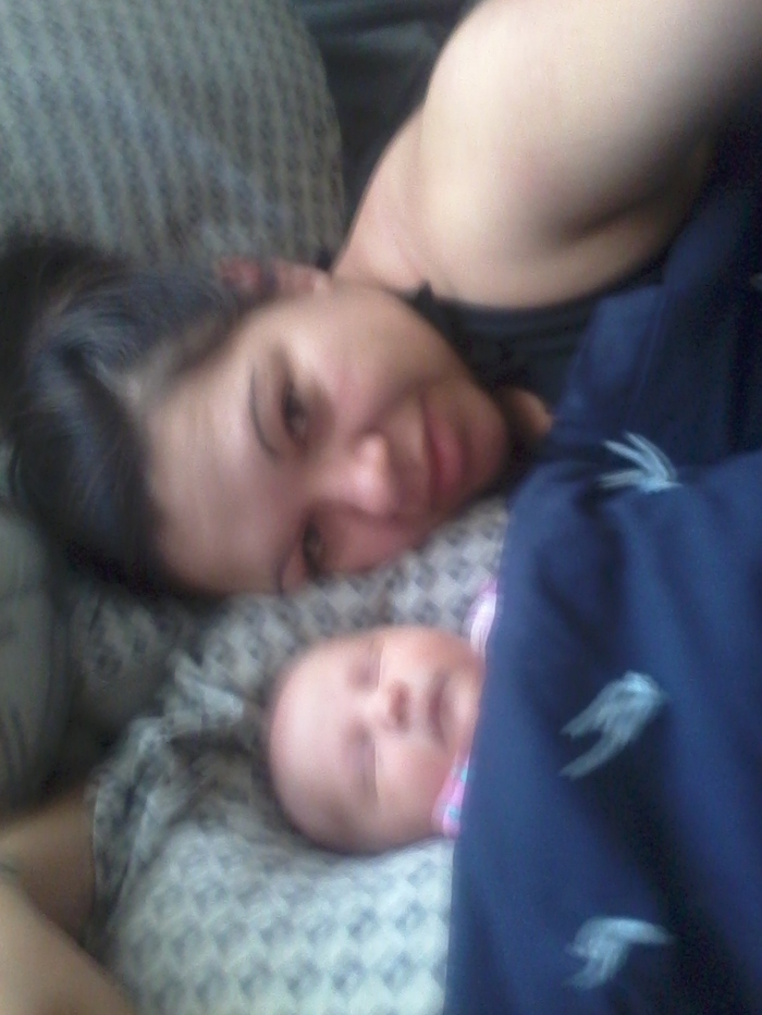 Sleeping with mommy