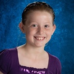 Hannahs' 3rd grade school picture. She has signed up for jr girls basketball