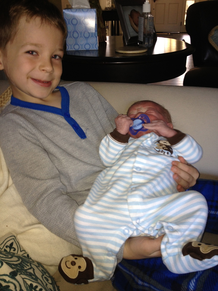 Carter with Hunter