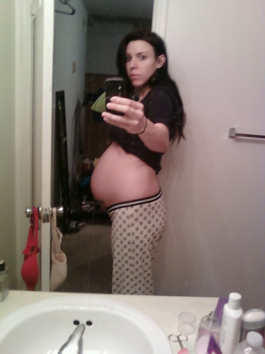 Pregnant with Adrianna @ 37 weeks