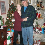 My husband and me Christmas 2012.