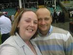 me and my hubby at the races