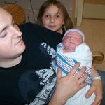Daddy, Big sister Kaylee and  baby Logan.