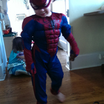 As soon as the mask rolled over his eyes, he WAS Spiderman!!  Those are his real muscles btw