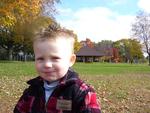 Connor on a Fall day at the park