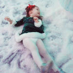 First Snow Angel. Isn't she lovely :)
