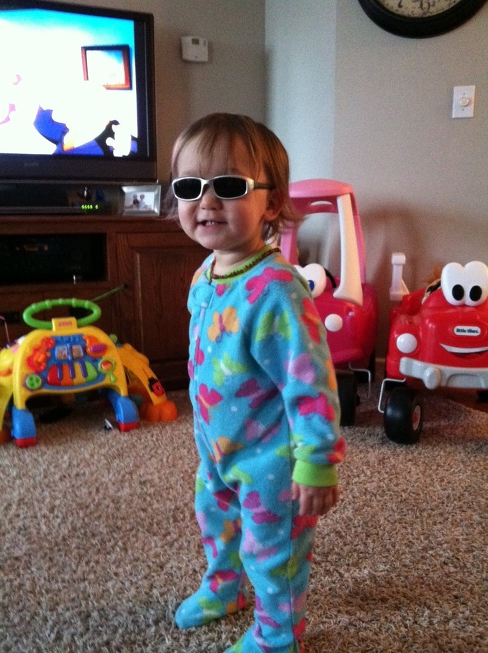 Cami, pj's and shades :)