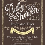 My baby shower invites(not any of my information)
