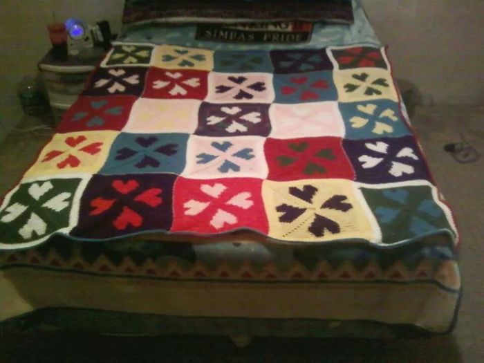 Crochet Heart Blanket