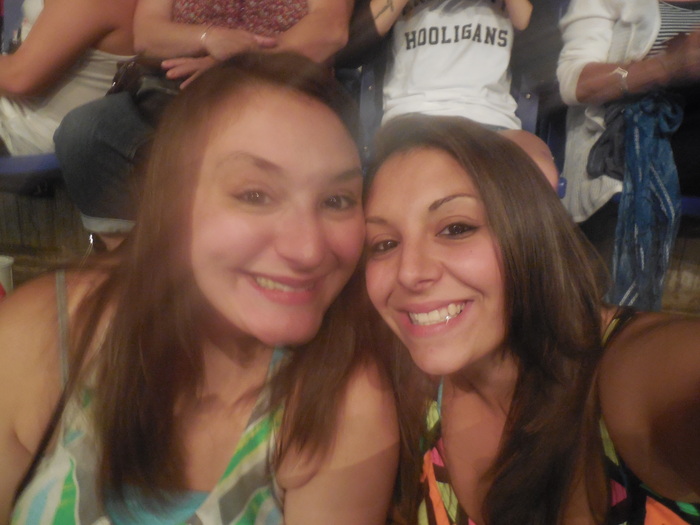 My sister (left) and I at the Bruno Mars concert!! :)