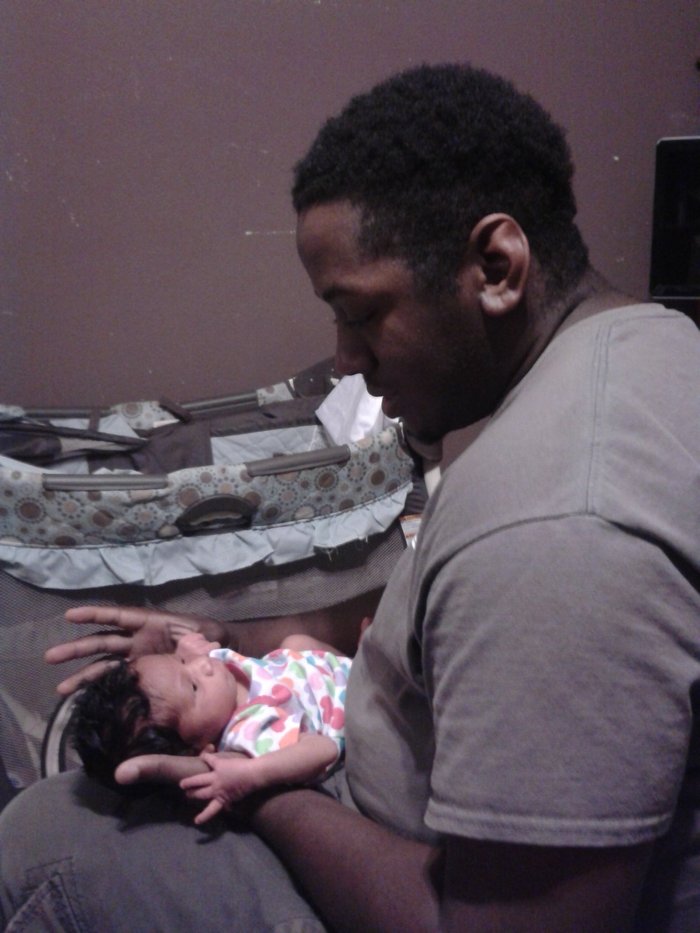 first night home. her and her step dad