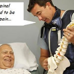 We've removed your spinal cord -- it seemed to be the source of your pain.