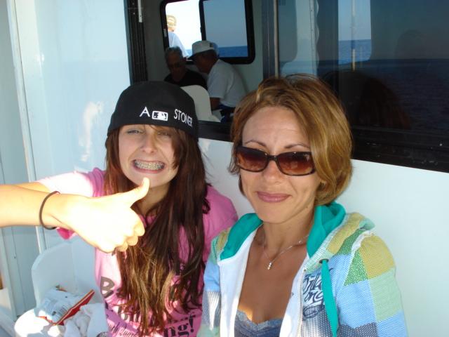 My Sister Allie and Me on a Deep Sea fishing Boat In Florida oct/nov. 2008