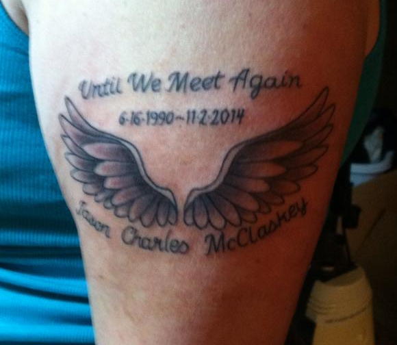 Gail's tribute tatto to our son