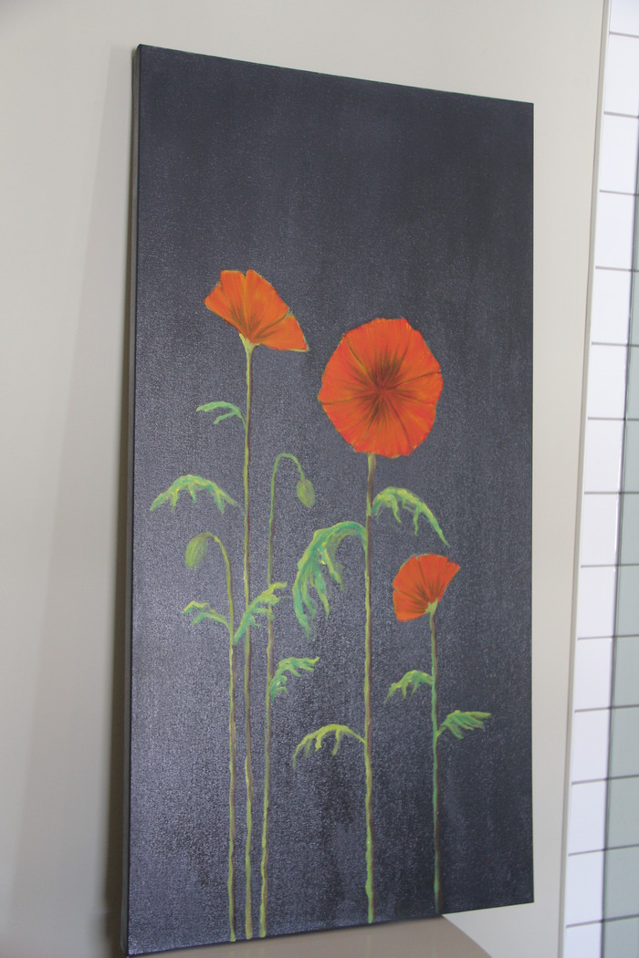 poppies first sitting