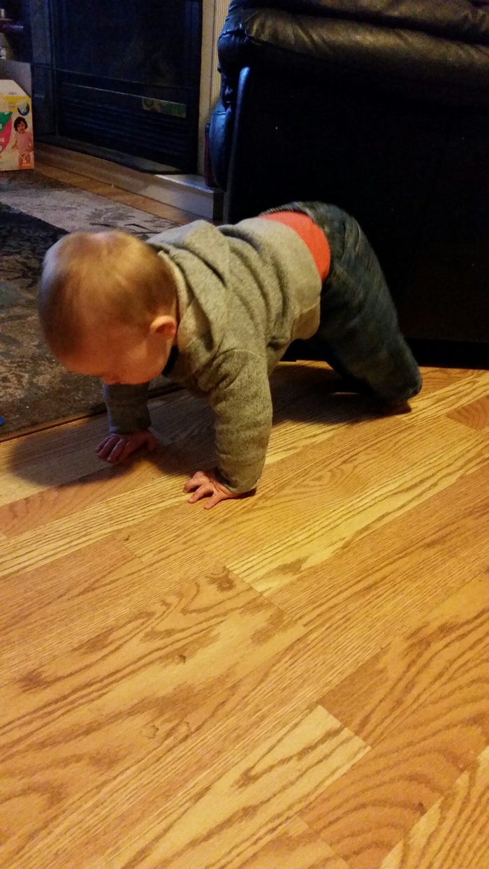 Practicing our push ups!