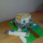 Aftermath of the cake. The castle has been stormed!!