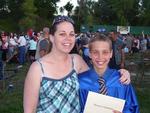 Mom & Trev on his 8th grade graduation