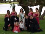 The bridal party - my daughter on the right of the bride and my little fella in front.