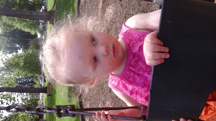 Shyanne loves the swing but she didn't