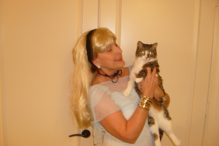 Halloween 2013 --Me as Alice with Mia as Dinah