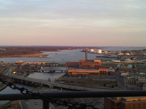 On top of Bank of America. I-195, Fox Point, Providence Waterfront,Riverside, RI,  